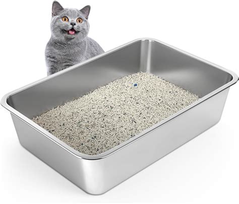 are metal litter boxes better|stainless steel cat litter box reviews.